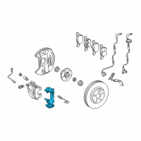 OEM 2008 Chrysler Crossfire Adapter-Disc Brake CALIPER Diagram - 5143221AA