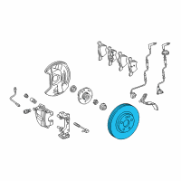 OEM 2005 Chrysler Crossfire Brake Rotor Diagram - 5135475AC