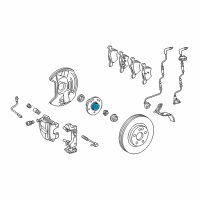 OEM 2005 Chrysler Crossfire Wheel Hub Bearing Diagram - 5097737AA