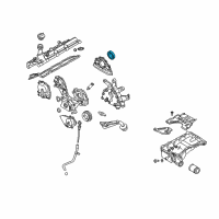 OEM 2009 Infiniti FX50 Seal-Oil, CRANKSHAFT Rear Diagram - 12279-6N200