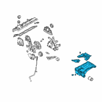 OEM 2006 Infiniti M45 Engine Oil Pan Assembly Diagram - 11110-EH00A