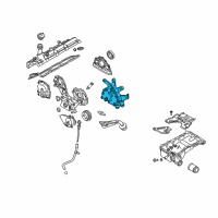 OEM Infiniti M45 Pump Assembly-Oil Diagram - 15010-AR710