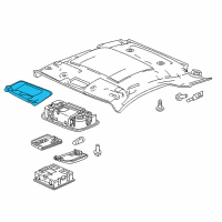 OEM 2013 Honda CR-Z Holder Assy., Sunvisor *NH643L* (LIGHT GRAY) Diagram - 88217-TK8-A01ZG