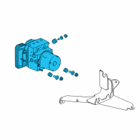 OEM 2015 Acura TLX Modulator Assembly, Vsa Diagram - 57111-TZ3-A13