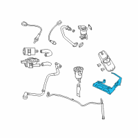 OEM 2007 Chrysler 300 Bracket-Vapor CANISTER Diagram - 4578368AA