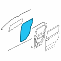 OEM 2021 Ford Transit Connect Body Weatherstrip Diagram - DT1Z-6125324-B