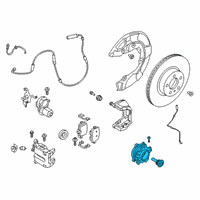 OEM Toyota GR Supra Rear Hub & Bearing Diagram - 42410-WAA01