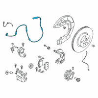 OEM 2021 Toyota GR Supra Wear Sensor Diagram - 47770-WAA03