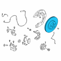 OEM Toyota GR Supra Rotor Diagram - 42431-WAA02