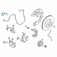 OEM Toyota GR Supra Brake Hose Diagram - 90118-WA636