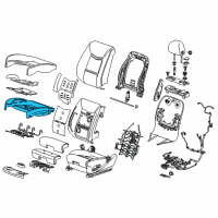 OEM Cadillac XTS Seat Cushion Pad Diagram - 84454338