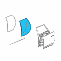 OEM 2011 Buick Enclave Door Weatherstrip Diagram - 20929649