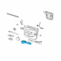 OEM 2009 Buick Lucerne Armrest, Front Side Door Diagram - 15897191