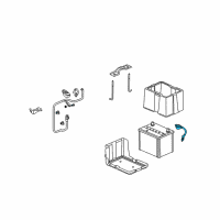 OEM 2005 Honda Accord Cable Assembly, Battery Ground Diagram - 32600-SDR-A00