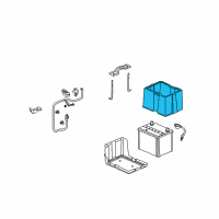OEM 2005 Honda Accord Box, Battery (70D) Diagram - 31521-SDR-A00