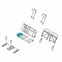 OEM Chrysler Aspen Seat Cushion Back Foam Diagram - 5175206AA