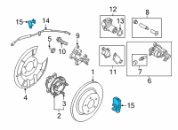 OEM 2022 Ford Maverick SENSOR ASY Diagram - LX6Z-2C190-A