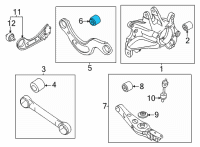 OEM Hyundai Santa Cruz Control Arm Bushing Diagram - 55138P2100