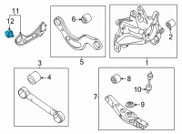 OEM 2022 Hyundai Santa Fe BUSH-RR TRAILING ARM Diagram - 55274-P2000