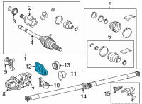 OEM Toyota Corolla Cross Rear Support Diagram - 52391-0A030