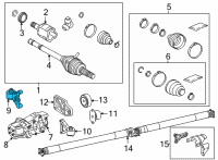 OEM 2022 Toyota Corolla Cross Front Support Diagram - 52380-0A010