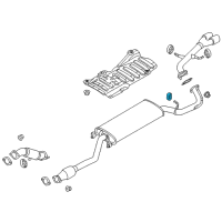 OEM Hyundai Santa Fe Sport Hanger-Exhaust Pipe Diagram - 28768-B8300