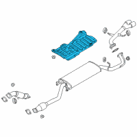 OEM 2015 Kia Sorento Protector-Heat Center Diagram - 287932P600