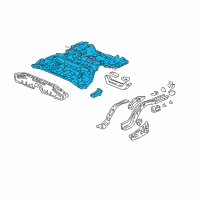OEM Honda Accord Panel Set, RR. Floor Diagram - 04655-SDN-A01ZZ