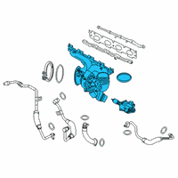 OEM 2020 BMW X2 EXCHANGE TURBOCHARGER WITH E Diagram - 11-65-8-629-966