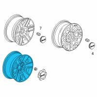 OEM 2014 GMC Sierra 1500 Wheel, Alloy Diagram - 20942022