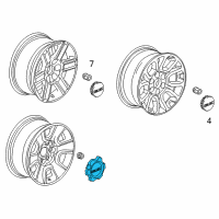 OEM 2015 GMC Sierra 1500 Center Cap Diagram - 20942003