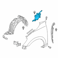 OEM Scion iA Splash Shield Diagram - 53891-WB001