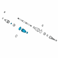 OEM Nissan Dust Boot Kit-Repair, Inner Diagram - C9741-7S01J