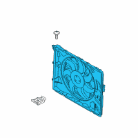 OEM 2010 BMW M3 FAN HOUSING WITH FAN Diagram - 17-42-5-A3F-106