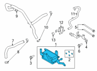 OEM 2021 Ford Bronco OIL COOLER ASY Diagram - MB3Z-7A095-B