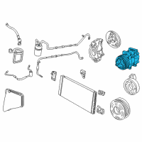 OEM Mercury Compressor Assembly Diagram - 4F2Z-19703-AB