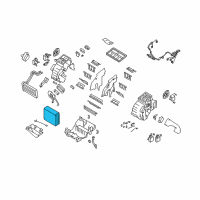 OEM Kia Amanti Core & Pipe Assembly Diagram - 972513B001