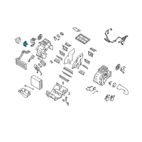 OEM 2009 Kia Amanti Temperature Actuator, Left Diagram - 972713F100