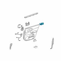 OEM Lexus GS460 Switch Assembly, Power Window Diagram - 84810-30170