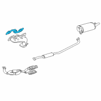 OEM 1996 Toyota Avalon Manifold Gasket Diagram - 17173-0A010