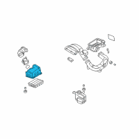 OEM 2006 Hyundai Sonata Cover-Air Cleaner Diagram - 28111-3K010