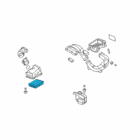 OEM 2010 Hyundai Sonata Air Cleaner Filter Diagram - 28113-3K010