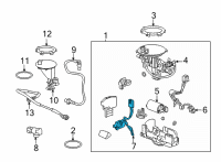 OEM 2019 Toyota Camry Fuel Gauge Sending Unit Diagram - 83320-06180