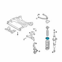 OEM 2015 Infiniti Q60 Seat-Rubber, Front Spring Diagram - 54034-JK00A