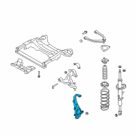 OEM 2012 Infiniti EX35 Spindle-KNUCKLE, RH Diagram - 40014-EG000