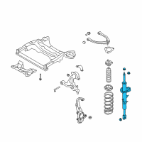 OEM 2011 Infiniti EX35 ABSORBER Kit-Shock, Front Diagram - E6111-1BD0B