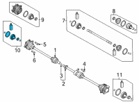 OEM Hyundai Ioniq 5 BOOT KIT-DIFF SIDE, RH Diagram - 498R5-GI000