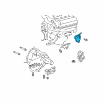 OEM 2007 Dodge Durango Bracket-Engine Mount Diagram - 52021709AB