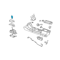 OEM Dodge Avenger Automatic Transmission Shift Handles Diagram - 1ER36DX9AA