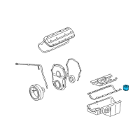 OEM 2003 Chevrolet Avalanche 2500 Oil Filter Diagram - 89028862